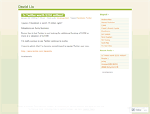 Tablet Screenshot of davidliu.wordpress.com
