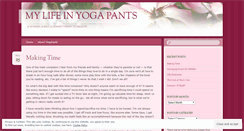 Desktop Screenshot of lifeinyogapants.wordpress.com