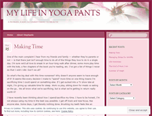 Tablet Screenshot of lifeinyogapants.wordpress.com