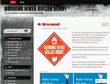 Tablet Screenshot of burningriverrollergirls.wordpress.com