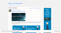 Desktop Screenshot of howtorockstar.wordpress.com