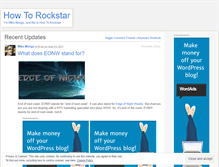 Tablet Screenshot of howtorockstar.wordpress.com