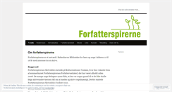 Desktop Screenshot of forfatterspirerne.wordpress.com