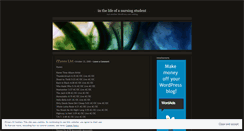 Desktop Screenshot of inthelifeofanursingstudent.wordpress.com