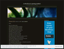 Tablet Screenshot of inthelifeofanursingstudent.wordpress.com