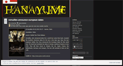 Desktop Screenshot of hanayume.wordpress.com