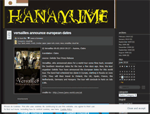 Tablet Screenshot of hanayume.wordpress.com