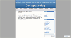 Desktop Screenshot of conceptweblog.wordpress.com
