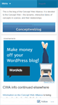 Mobile Screenshot of conceptweblog.wordpress.com