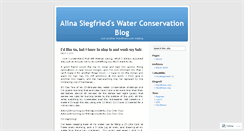 Desktop Screenshot of alinasiegfried.wordpress.com