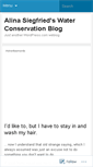 Mobile Screenshot of alinasiegfried.wordpress.com