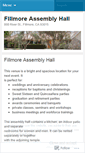 Mobile Screenshot of fillmoreassemblyhall.wordpress.com