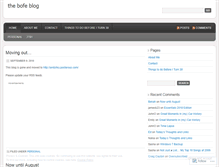 Tablet Screenshot of bofe.wordpress.com