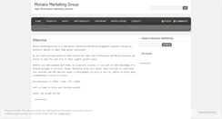 Desktop Screenshot of monacomarketing.wordpress.com