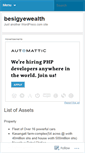 Mobile Screenshot of besigyewealth.wordpress.com