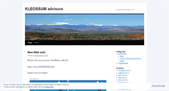 Desktop Screenshot of kleossum.wordpress.com