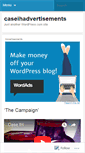 Mobile Screenshot of caseihadvertisements.wordpress.com