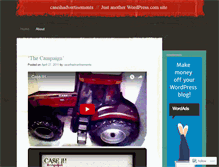 Tablet Screenshot of caseihadvertisements.wordpress.com