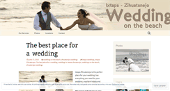 Desktop Screenshot of ourweddingonthebeach.wordpress.com