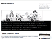 Tablet Screenshot of muziekinalkmaar.wordpress.com