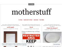 Tablet Screenshot of motherstuff.wordpress.com