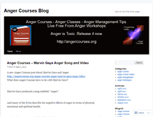 Tablet Screenshot of angercourses.wordpress.com