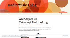 Desktop Screenshot of medicmusic.wordpress.com
