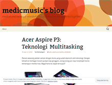 Tablet Screenshot of medicmusic.wordpress.com