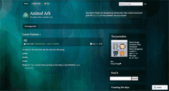 Desktop Screenshot of animalark.wordpress.com