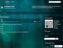 Tablet Screenshot of animalark.wordpress.com