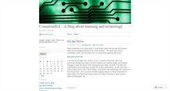 Desktop Screenshot of connecteded.wordpress.com