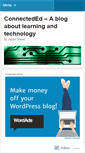 Mobile Screenshot of connecteded.wordpress.com