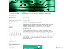 Tablet Screenshot of connecteded.wordpress.com