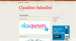 Desktop Screenshot of claudinesf.wordpress.com