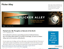 Tablet Screenshot of flickeralley.wordpress.com