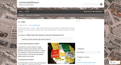 Desktop Screenshot of concienciapoliticauca.wordpress.com