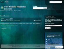 Tablet Screenshot of nzpharmacy.wordpress.com
