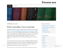 Tablet Screenshot of frozensea.wordpress.com