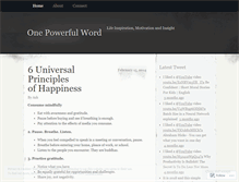 Tablet Screenshot of onepowerfulword.wordpress.com