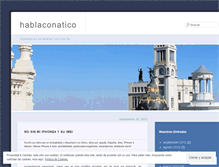 Tablet Screenshot of hablaconatico.wordpress.com