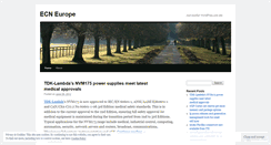 Desktop Screenshot of ecneurope.wordpress.com