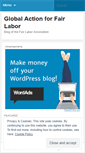 Mobile Screenshot of globalaction4fairlabor.wordpress.com