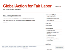 Tablet Screenshot of globalaction4fairlabor.wordpress.com