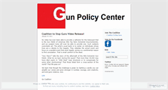 Desktop Screenshot of gunpolicycenter.wordpress.com