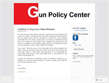 Tablet Screenshot of gunpolicycenter.wordpress.com