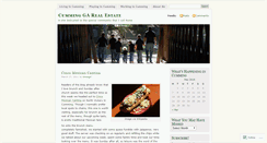 Desktop Screenshot of cumminggarealestate.wordpress.com