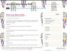 Tablet Screenshot of littlemissfruitypuff.wordpress.com