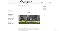 Desktop Screenshot of beinked.wordpress.com
