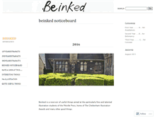 Tablet Screenshot of beinked.wordpress.com