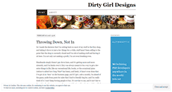 Desktop Screenshot of dirtygirldesigns.wordpress.com